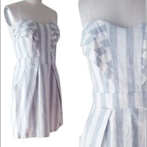 BCBGeneration strapless linen dress